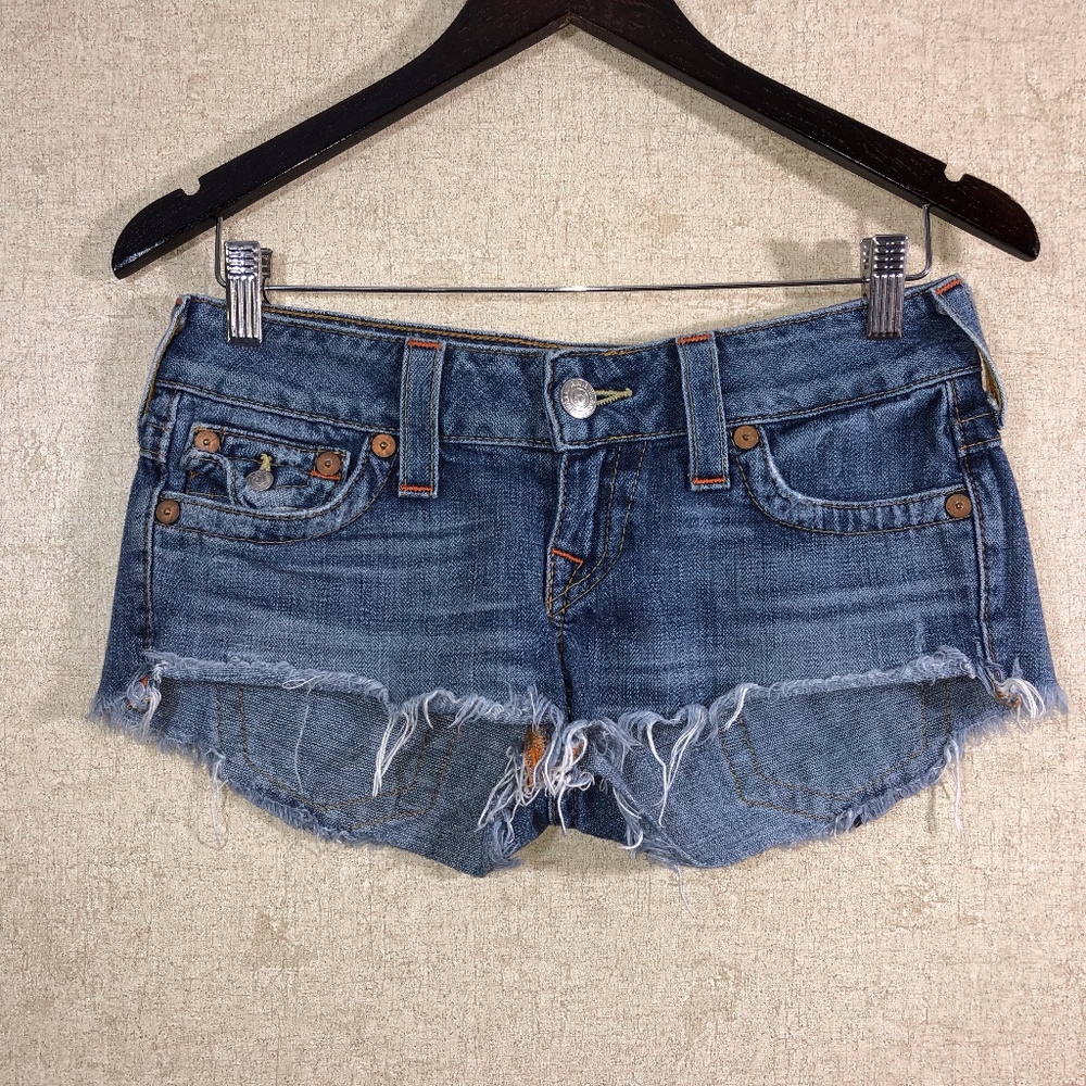 True Religion Joey Cutoff Short Shorts